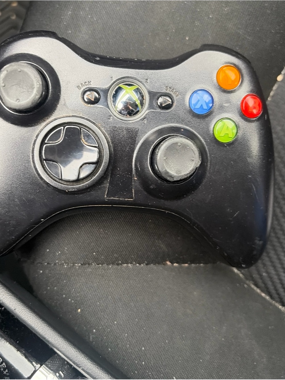Xbox 360 Wireless Controller - Black -Battery Pack not included.